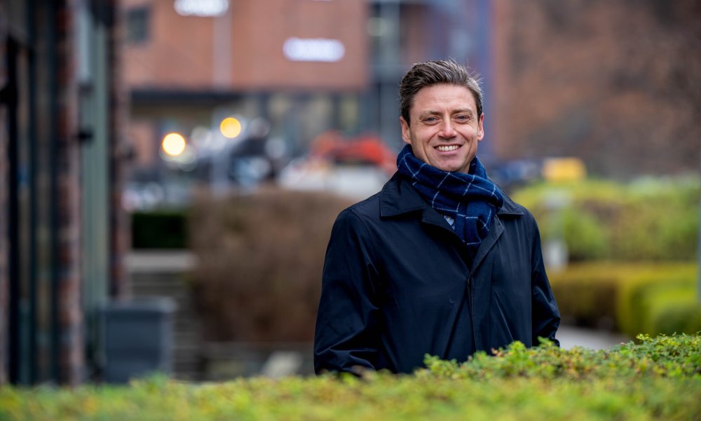 Portrett av Lars-Erik Eriksen, leder for pensjon i Storebrand.