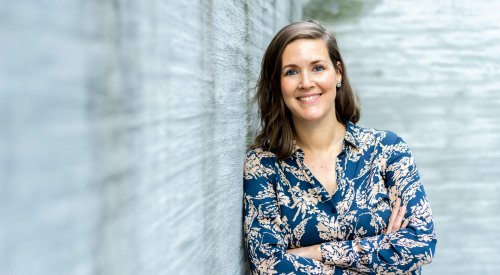 Camilla Leikvoll, administrerende direktør for bank i Storebrand. Portrettfoto.